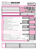 Fillable Form 512-S - Small Business Corporation Income Tax Return - 2006 Printable pdf