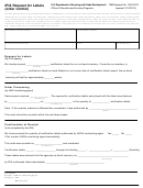 Form Hud-101 - Ipia Request For Labels (order Control) - Office Of Manufactured Housing Programs - U.s. Department Of Housing And Urban Development