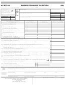 Form Wv/bft-120 - Business Franchise Tax Return - 2001