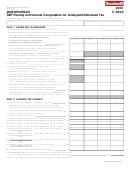 Form C-8020 - Michigan Sbt Penalty And Interest Computation For Underpaid Estimated Tax - 2006