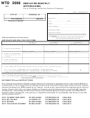 Form Wtd - Employer Monthly Withholding - City Of Pittsburgh - 2006