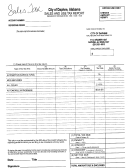 Sales And Use Tax Report Form - City Of Daphne Printable pdf