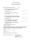 Rental/lease Tax Return Form - City Of Gardendale