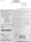 Form W-3 - City Of Ravenna Reconciliation Of Income Tax Withheld - 1988
