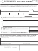 Form St-130 - Business Purchaser's Report Of Sales And Use Tax - 2010