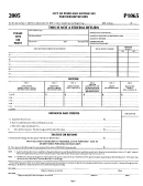Form P1065 - City Of Portland Income Tax Partnership Return - 2005 Printable pdf