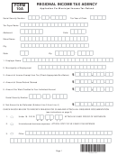 Form 10a - Application For Municipal Income Tax Refund Printable pdf