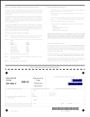 Form De 200-v - Electronic Filer Payment Voucher - 2014