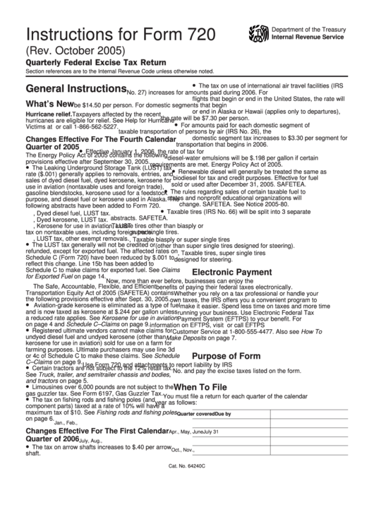 instructions-for-form-720-quarterly-federal-excise-tax-return-2005
