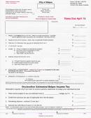 Declaration Estimated Belpre Income Tax Form