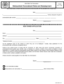 Form Tc-840 - Relinquished Personalized Plates And Reassignment