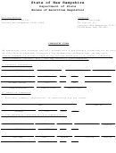 Complaint Form - New Hampshire Department Of State Bureau Of Securities Regulation
