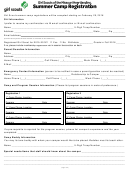 Summer Camp Registration Form - Girl Scouts Of The Missouri Heartland