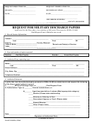 Request For Military Discharge Papers Form - Missouri