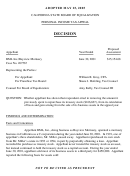 Personal Income Tax Appeal Decision Form - California State Board Of Equalization Printable pdf
