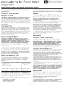 Instructions For Form 8921 (2007) - Internal Revenue Service