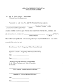 Arkansas Resident Principal Designation Letter Form - Arkansas Securities Department