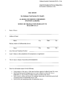 Notice Of Transaction Pursuant Form To Rule 830-x-12 - Alabama Securities Comission