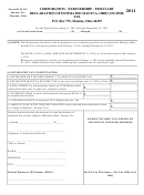 Form Di-2011c - Corporation - Partnership - Fiduciary Declaration Of Estimated Mantua, Ohio, Income Tax - 2011