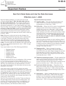 Form N-05-8 - New York State Sales And Use Tax Rate Decrease - New York State Department Of Taxtation And Finance
