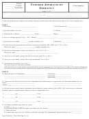 Uniform Affidavit Of Indigency Form - Tennessee Printable pdf