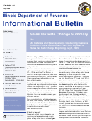 Informational Bulletin Form - Illinois Department Of Revenue