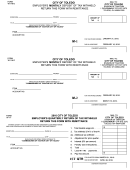 Form W-1-m-d - Employer's Monthly Deposit Of Tax Withheld - City Of Toledo