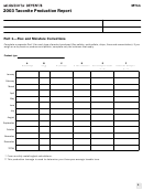 Form Mt11 - 2003 Taconite Production Report - Minnesota Department Of Revenue Printable pdf