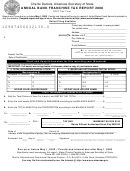 Annual Bank Franchise Tax Report - Arkansas Secretary Of State - 2008