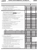 Form 39nr - Idaho Supplemental Schedule - 2009