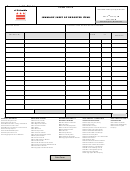 Form Up2-a - Summary Sheet Of Reported Items - Office Of Finance And Treasury - District Of Columbia