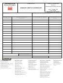 Form Up2-b - Summary Sheet Of Aggregates- Office Of Finance And Treasury - District Of Columbia