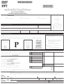 Fillable Form Ppt - Alabama Business Privilege Tax Return And Annual Report - 2007 Printable pdf