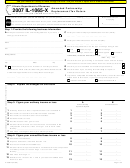 Fillable Form Il-1065-X - Amended Partnership Replacement Tax Return - 2007 Printable pdf