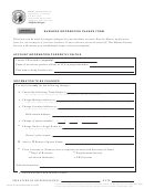 Business Information Change Form - 2002