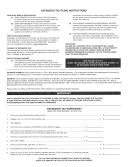 Estimated Tax Worksheet & Instructions