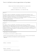 Form Li.23 - Public Notice Of Appointment Of Liquidator