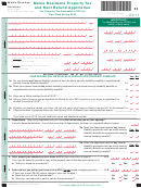 Maine Residents Property Tax And Rent Refund Application - 2011