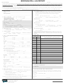 Form 603 - Montana Well Log Report/well Log Supplement