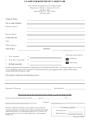 Claim For Refund Of Taxes Paid Form