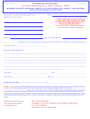Extension Application Form - Warren County Schools Annual Occupational Net Profit Tax Return - For Years On And After 2008