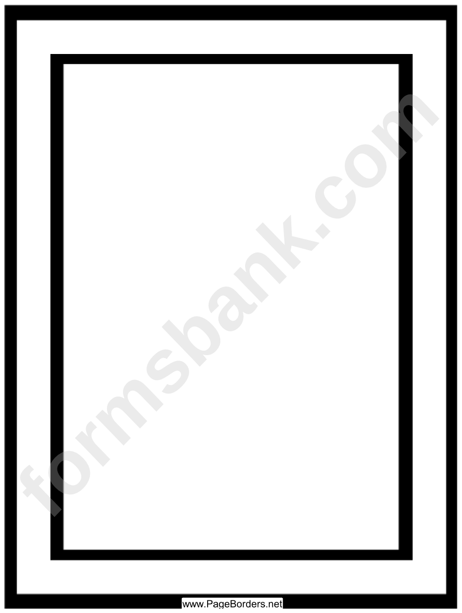 Black And White Border Template