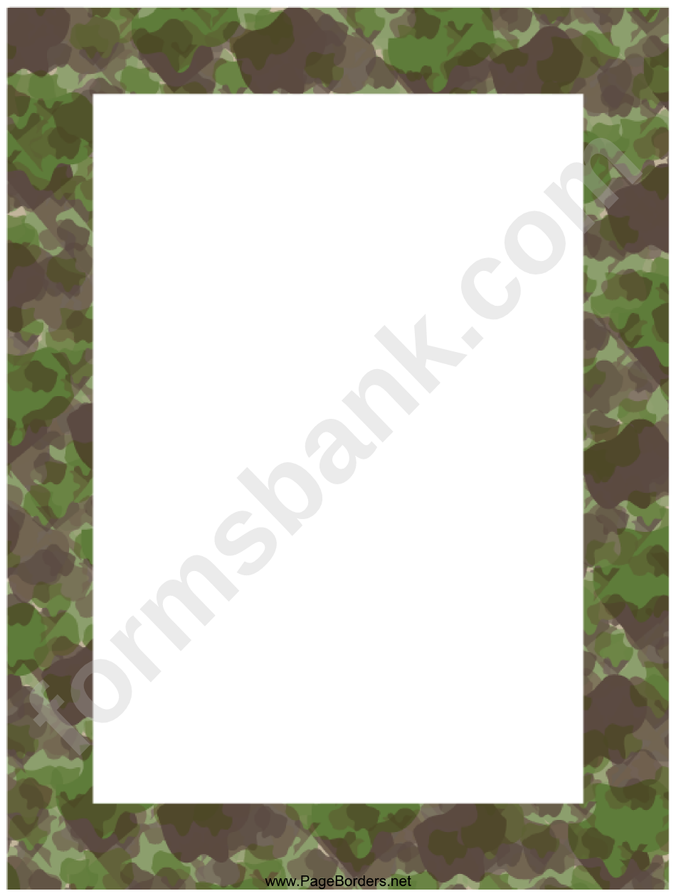 Camouflage Border Template