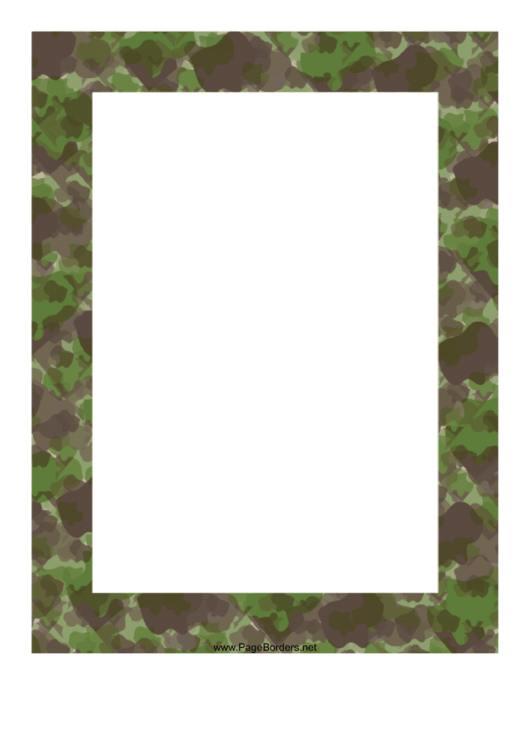 Camouflage Border Template Printable pdf
