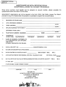 Questionnaire And Initial Reporting For An Occupational License Tax Account For Schools Form
