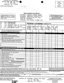 Sales And Use Tax Report Form - Parish Of Caldwell