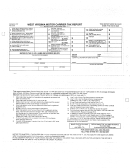 Form Wv/mcq-1707 - West Virginia Motor Carrier Tax Report 1993