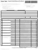 Form 1034 - Virginia Forest Products Tax Return - 2005