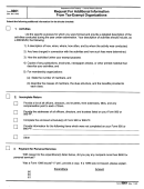 Form 8001 - Request For Additional Information From Tax-exempt Organizations - 1987