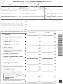 Form Nc-478 - Summary Of Tax Credits Limited To 50% Of Tax - 2005